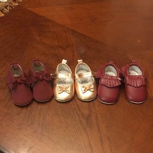 Baby girl 3-6 month shoe lot